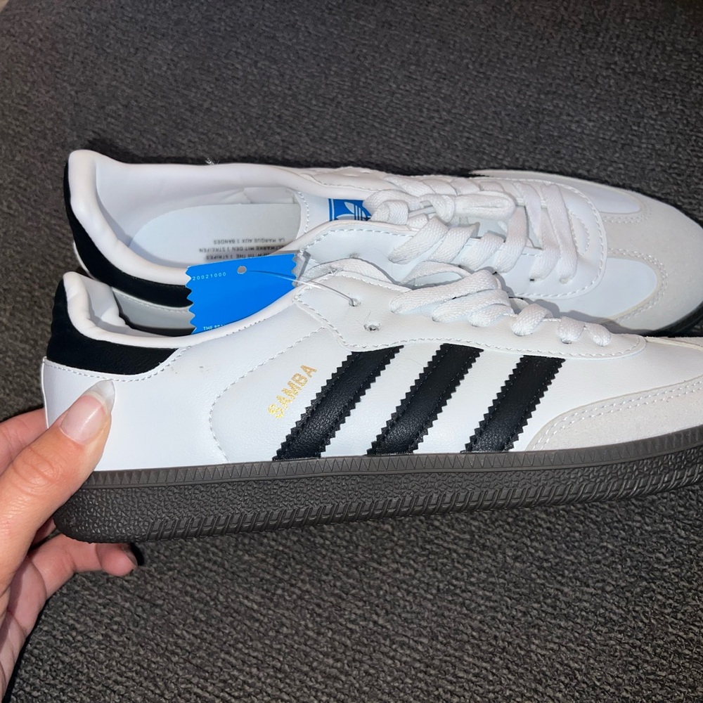 Adidas Samba  White and Black